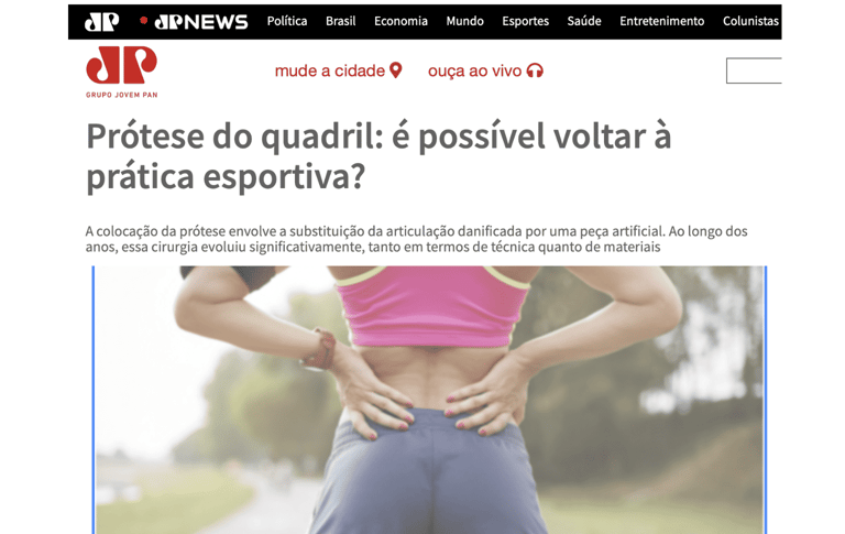 Materia dr thiago s busato jovem pan protese do quadril
