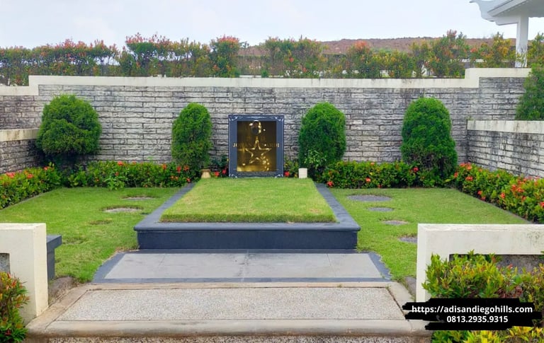 Makam San diego hills memorial park karawang tipe private estate diperuntukkan 1 lubang makam