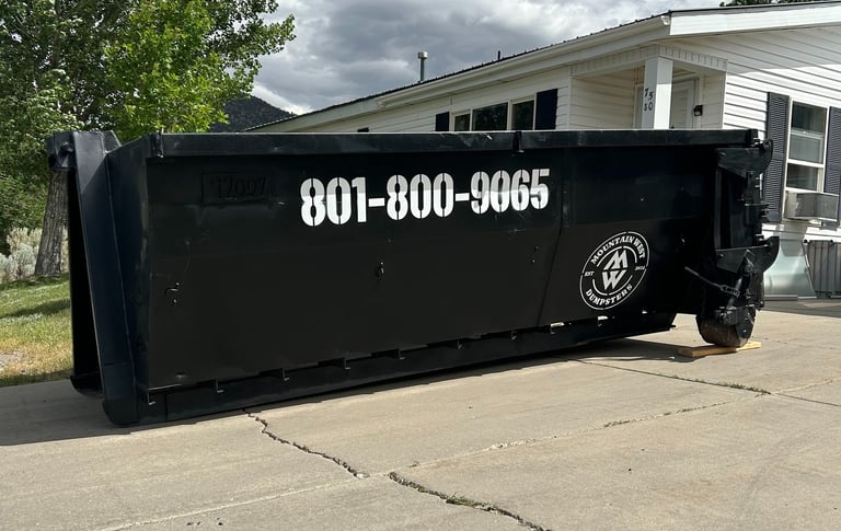 15 yard dumpster rental in Utah County, Ut