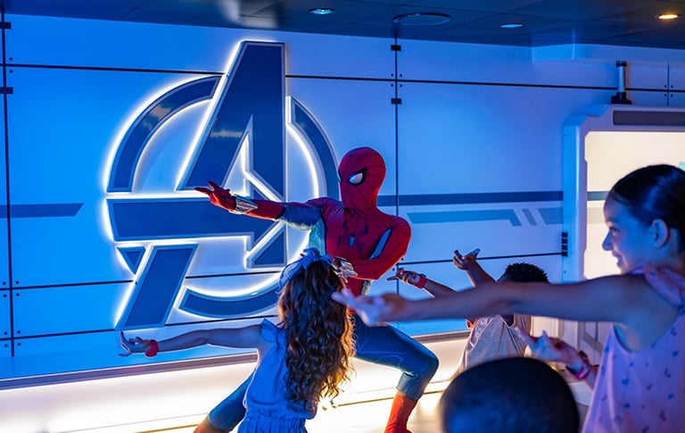 Train with Spiderman on a Disney Cruise Line vessel