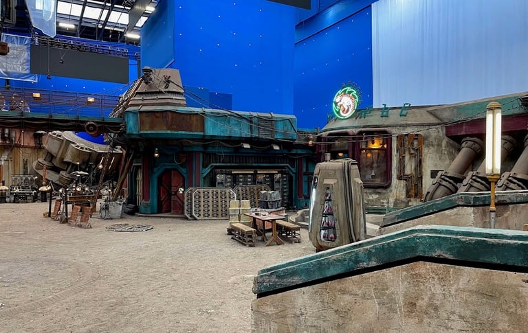 Behind-the-scenes photo of Guardians of the Galaxy Vol. 3 set by David Aragon