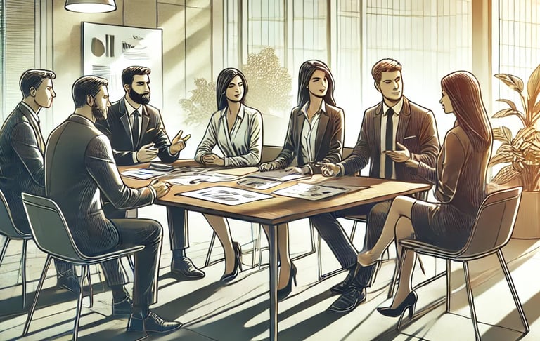 Jugadores sentados en la misma mesa