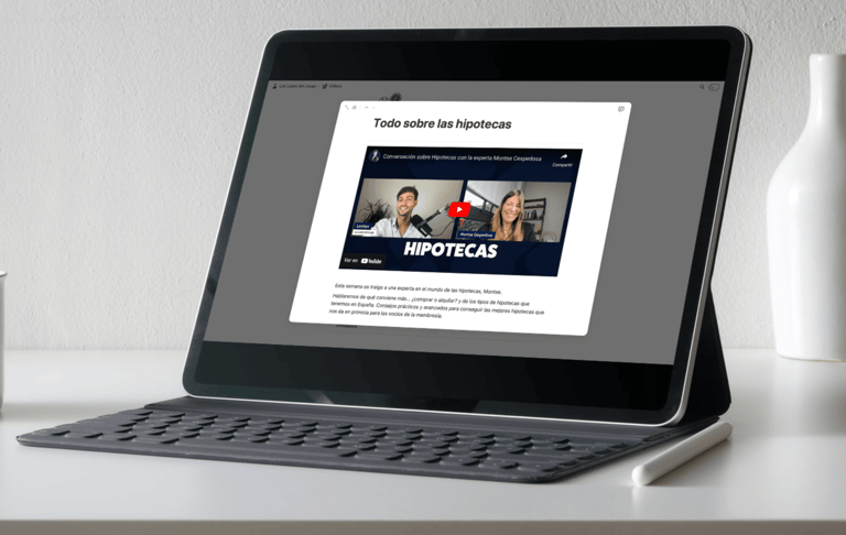 vídeo membresía las leyes del juego en iPad
