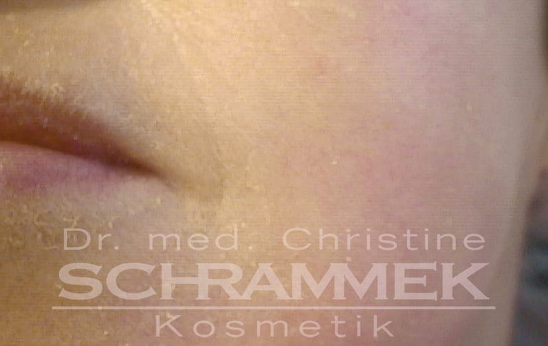 a woman after green peel energy from dr schrammek