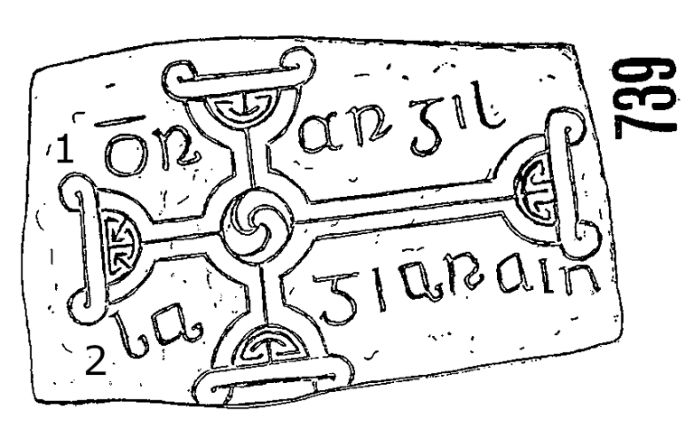 Clonmacnois Runestone 739 - Barony of Garrycastle, County of Offally, Ireland