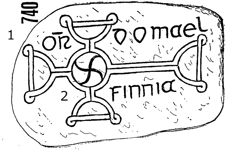 Clonmacnois Runestone 740 - Barony of Garrycastle, County of Offally, Ireland