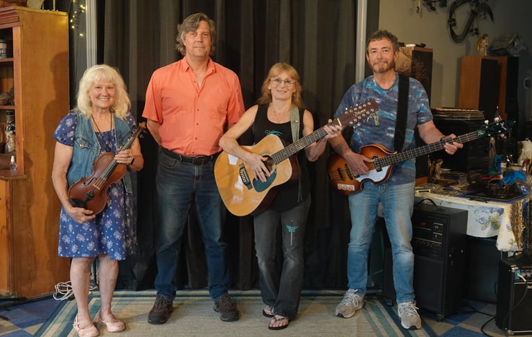 Members of Celtic and Folk Band Crossmolina.