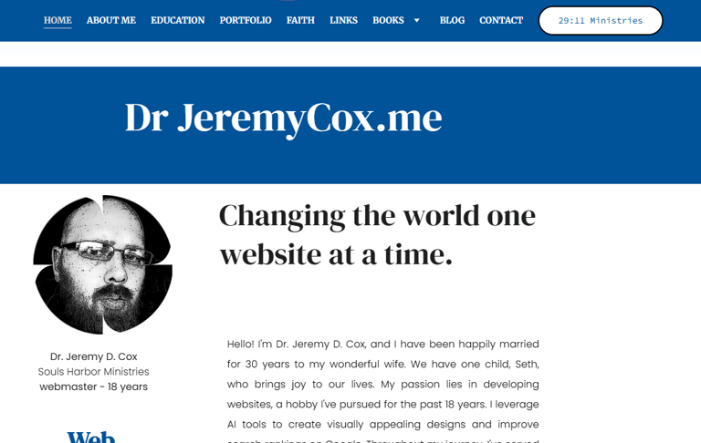 DrJeremyCox.me