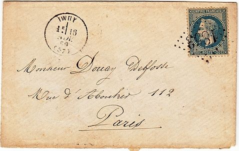 Losange Gros Chiffres 1853 et type 16.