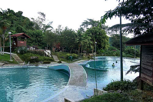 Swimming pools at Poring Hot Spring