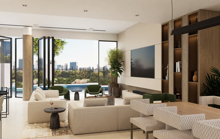 High-end residential living space UAE