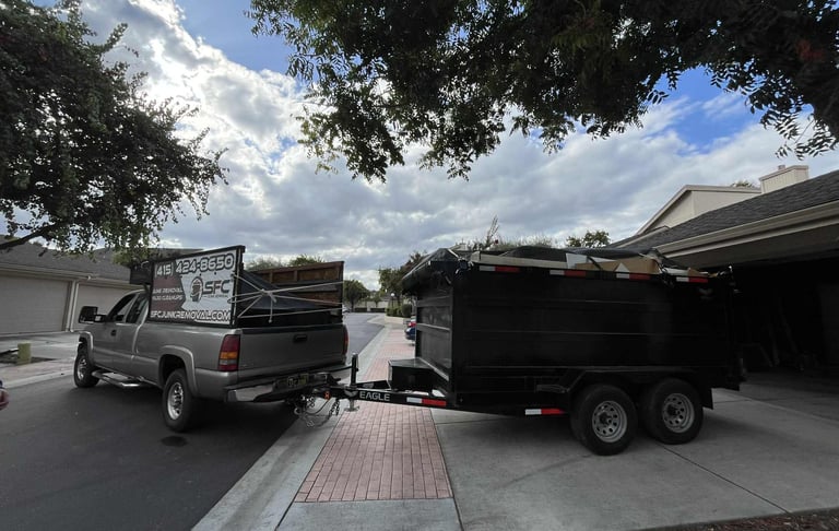 SFC Junk Removal: Full garage junk hauling in SF 94110 & Walnut Creek.