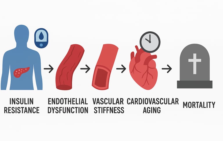 How Insulin Resistance Accelerates Cardiovascular Aging