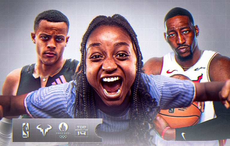 Visuels sportif de joueurs regardant l'objectif 