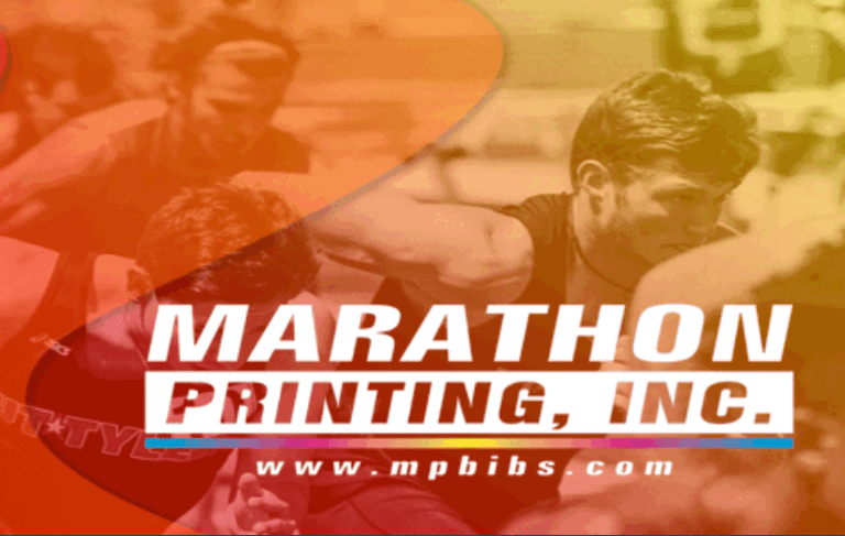 A logo and hyperlink to Marathon Printing, Inc.