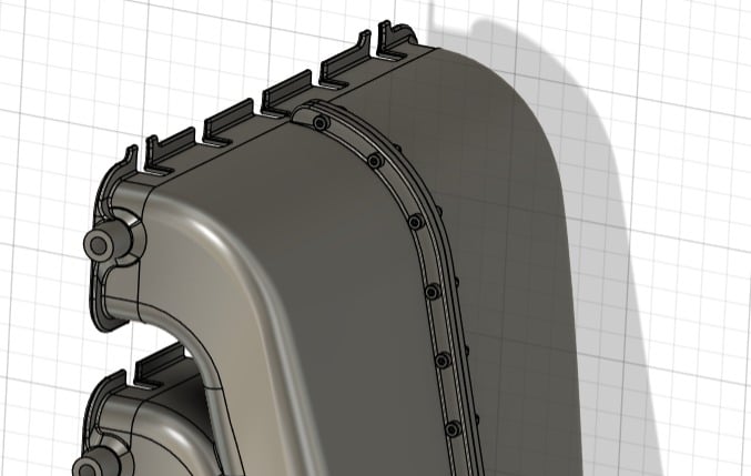 Pieza rediseñada para ser impresa en 3D