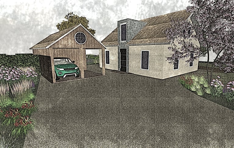 3D impressie voortuin