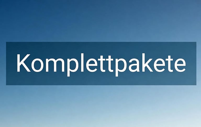 Unsere Komplettpakete – Mehr Services, weniger Kosten