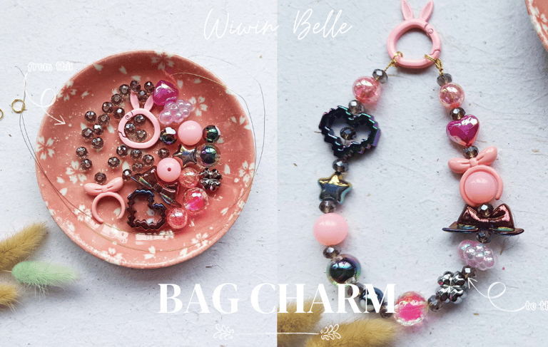 Glam Up Your Phone: Beaded Strap Tutorial 🎀༘⋆🍧🌸💕