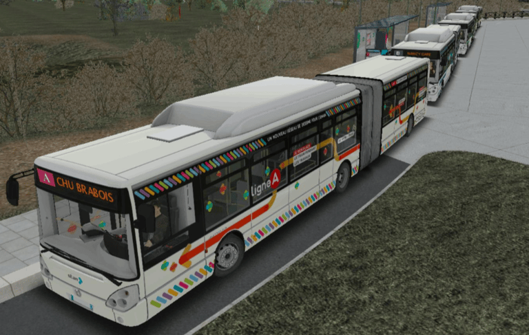 Les livrées disponibles pour les Irisbus Citelis 18 GNV sur OMSI.