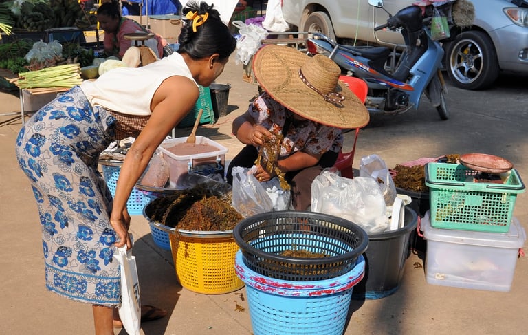 marché du Wat Tham SIng