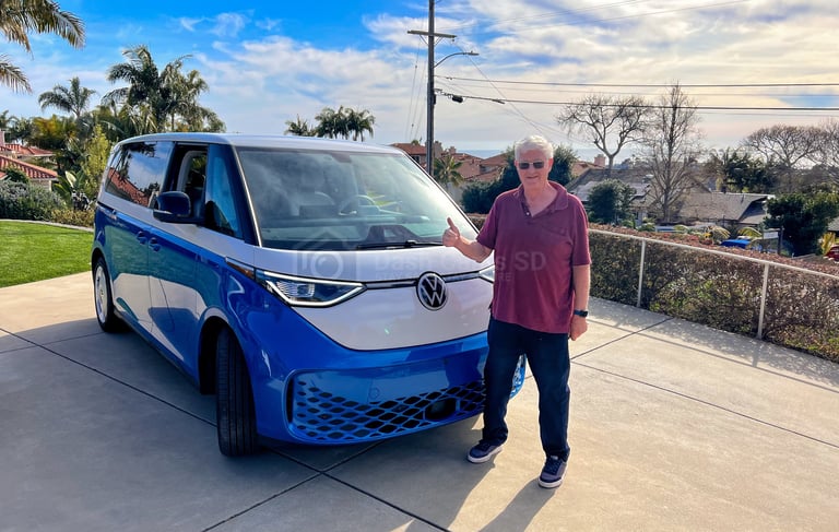 VW ID.Buzz 2025 Blue and white