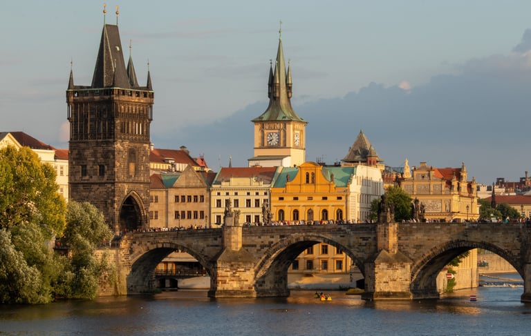 Prague bridge