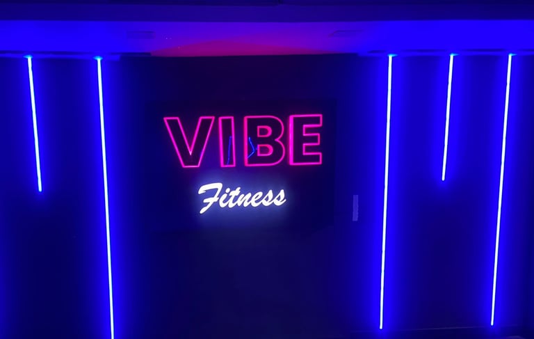 led sign board for Gym