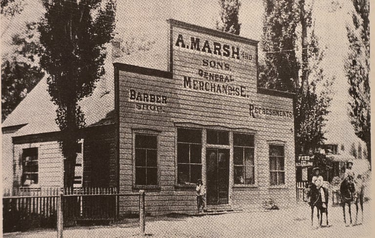 Albert Marsh built the a mercantile co-op in the early 1900s in Alpine Utah.