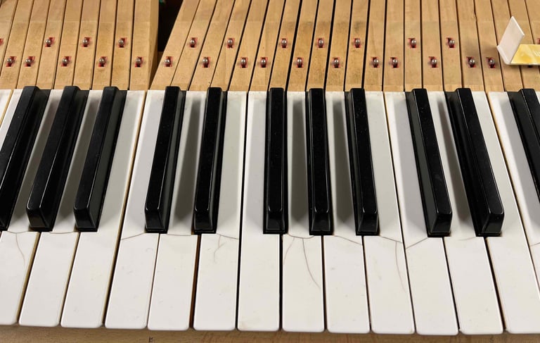 clavier piano fendu
