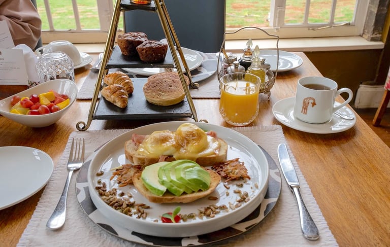 Giraffe Manor Kenya breakfast