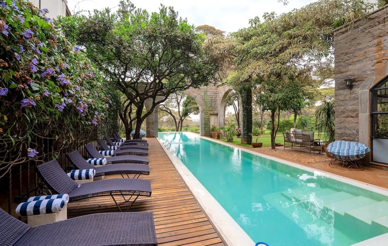 Giraffe Manor Kenya pool
