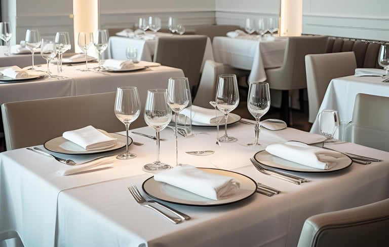 Restaurante limpio y organizado