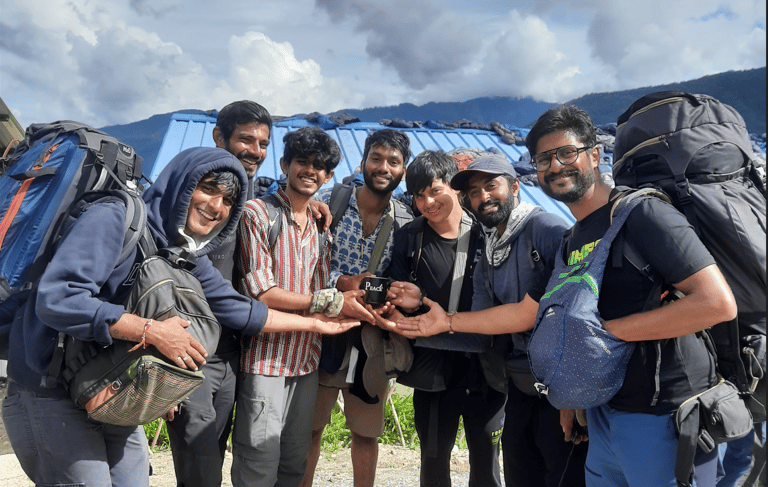 TravelOHike employees enjoying a group adventure outing.