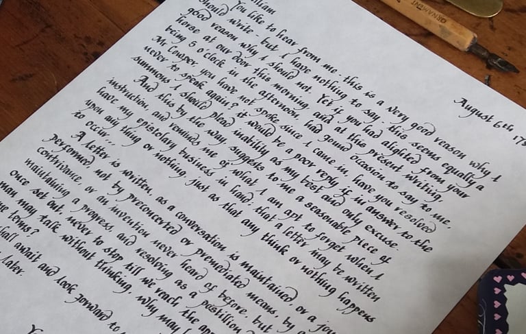 Handwritten Letter As A Gift
