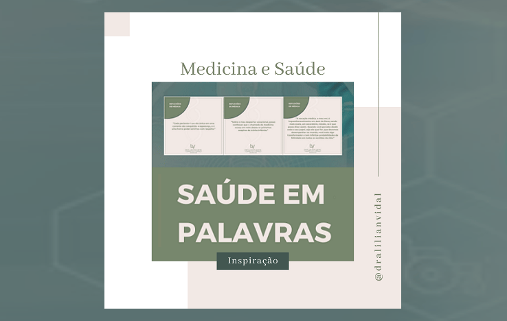 Uma imagem de capa do tópico intitulado saúde em palavras
