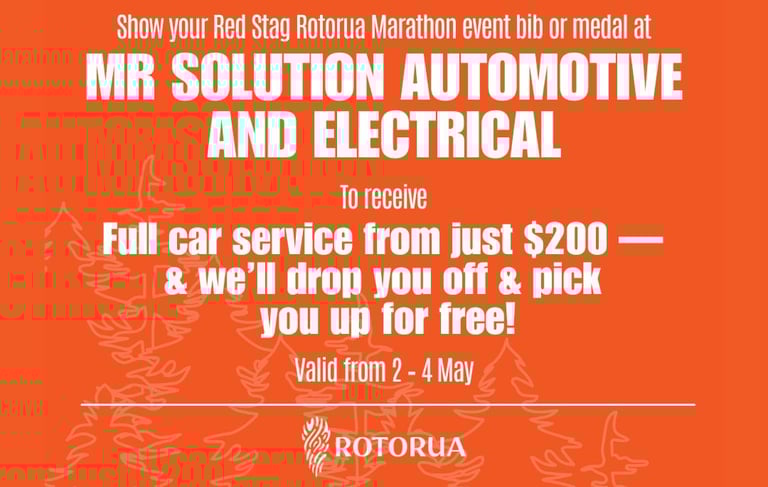 Full service from $200 for Rotorua marathon runners