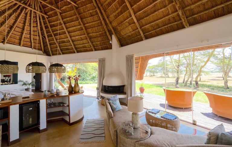 Solio Lodge Kenya suite living