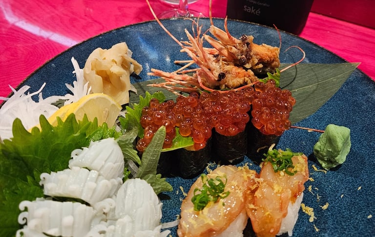 Nigiri and sashimi sushi and Good Fortune St Pete Florida