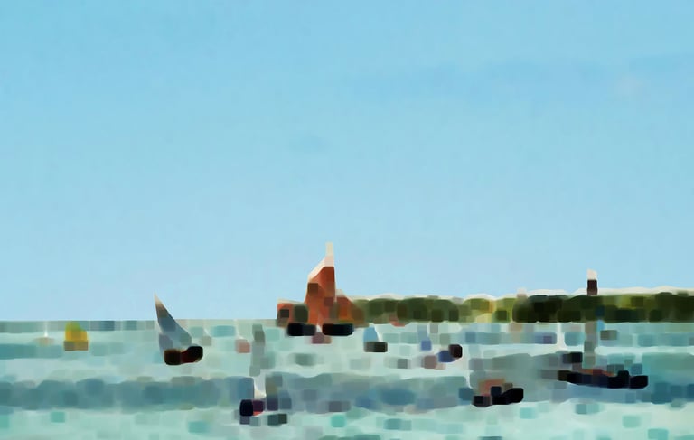  sailboat in the ocean