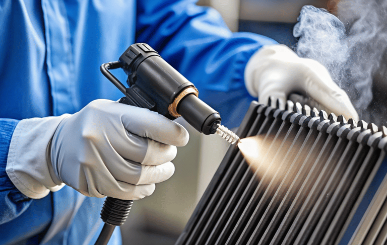 graphene heat dissipation coating on a heatsink
