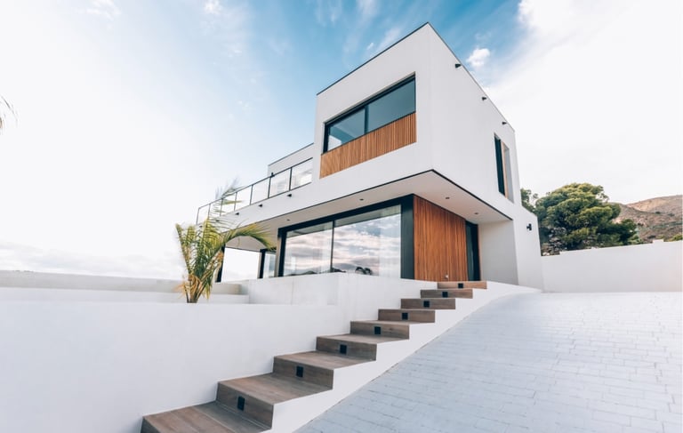 Vivienda con estructura ligera de madera en Finestrat