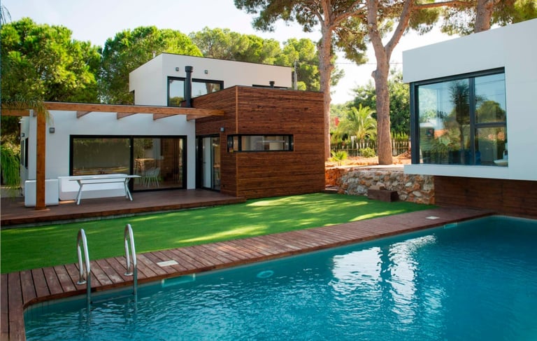 Vivienda sostenible con estructura de madera en Denia