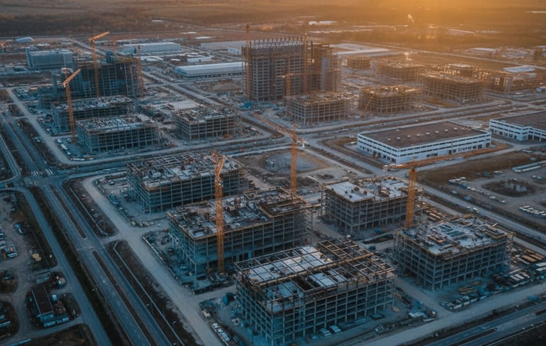 Project leadership team coordinating multi-project construction programme.