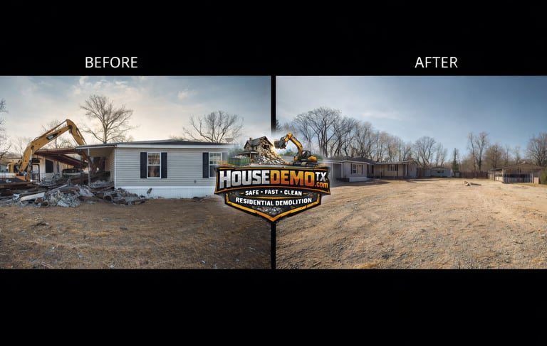 Nederland TX Mobile Home Demolition