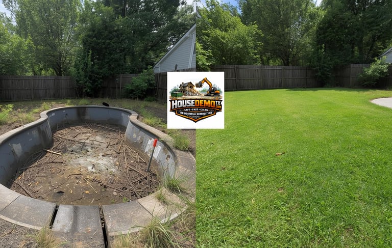 Bevil Oaks TX Tight Access Gunite Pool Removal