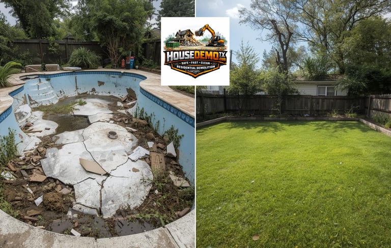 Gunite Swimming Pool Beaumont TX Removal