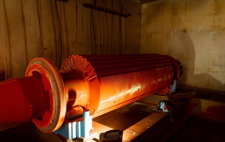 Tratamiento termico rotor turbogenerador