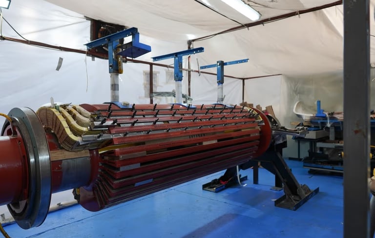 mantenimiento rotor turbogenerador