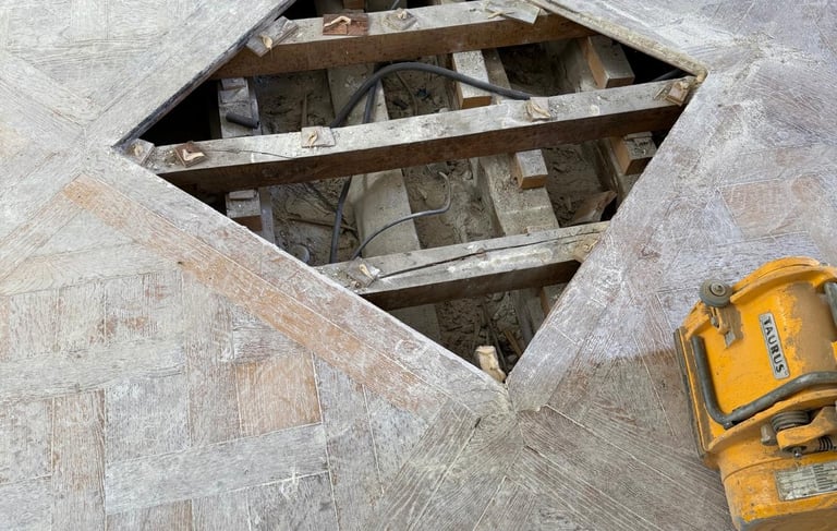 Réparation et restauration pour préserver le caractère d’origine.